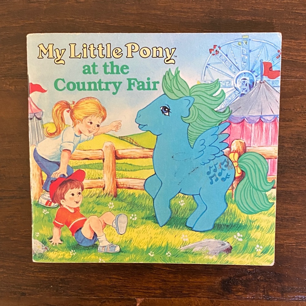 My Little Pony At The Country Fair Storybook Paperback Book Vintage 1984